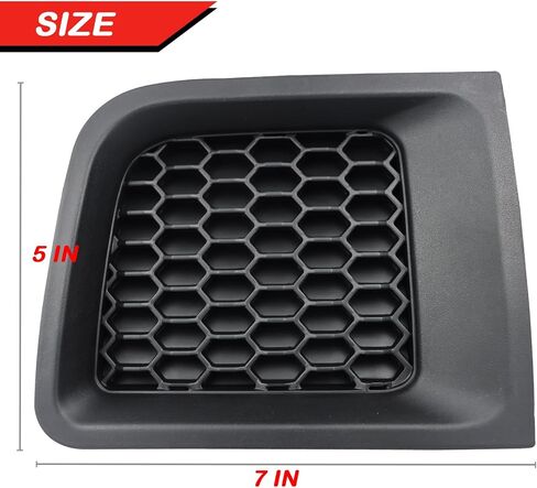 2PC Front Kidney Grilles Bezel Cover Kit for Jeep Renegade 2015-2018,1 Pair Left & Right, Black Bumper Grille Insert (BLACK STYLE) in Saudi Arabia