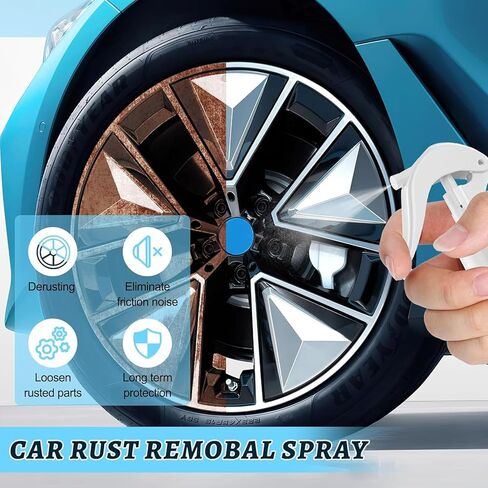 Ouhoe Iron Powder Remover, 2024 New Ouhoe Car Rust Removal Spray,Car Rust Remover Spray Metal Surface Chrome Paint Car Cleaning,for Rust Removal of Various Metals(2PCS*100ml) in Kuwait