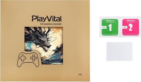 PlayVital Full Set Skin Sticker for ps5 Slim Console Disc Edition (The New Smaller Design), Vinyl Skin Decal Cover for ps5 Controller & Headset & Charging Station & Media Remote - Abyss Knight in Saudi Arabia