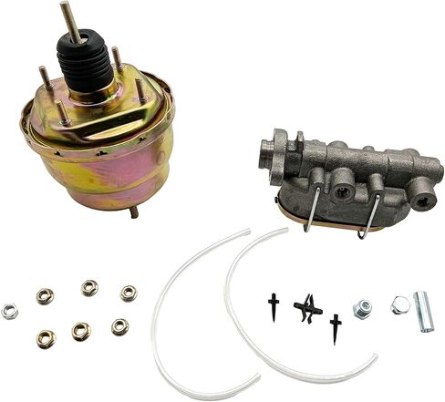 7" Zinc Dual Power Brake Booster With 1" Bore Bail Top Master Cylinder Kit RSRB03123 Booster Conversion Kit in Kuwait