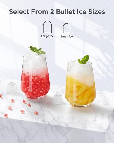 Silonn Commercial Ice Machines, Creates 100lbs in 24H, 33lbs Ice Storage Capacity, Stainless Steel Freestanding Ice Maker with Auto Self-Cleaning for Home Office Bar Parties (SLIM11) in Kuwait