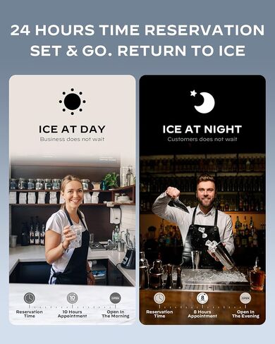 Silonn Commercial Ice Maker, Creates 150lbs in 24H, 33lbs Ice Storage Capacity, Stainless Steel Freestanding Ice Maker Machine with Auto Self-Cleaning for Home Office Bar Parties (SLIM12T) in Saudi Arabia