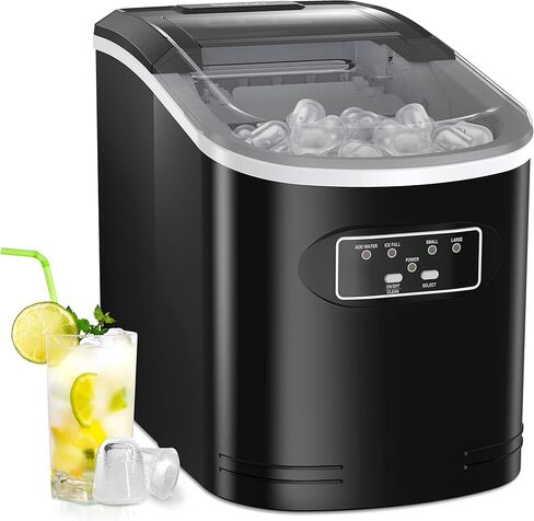 Silonn Commercial Ice Maker, Creates 150lbs in 24H, 33lbs Ice Storage Capacity, Stainless Steel Freestanding Ice Maker Machine with Auto Self-Cleaning for Home Office Bar Parties (SLIM12T) in Saudi Arabia