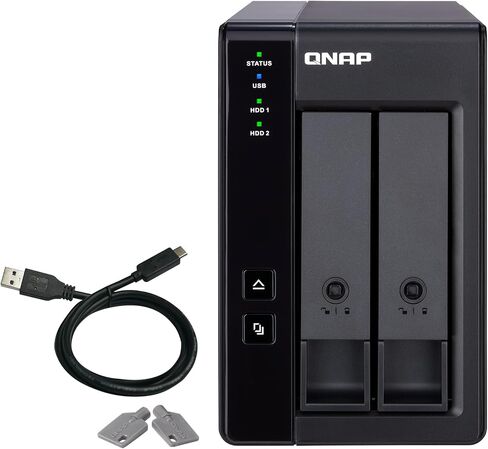 QNAP 4 Bay DAS (USB Type-C) with 12TB Storage Capacity, Preconfigured RAID 5 Seagate IronWolf HDD Bundle (TR-004-44ST-US) in Saudi Arabia
