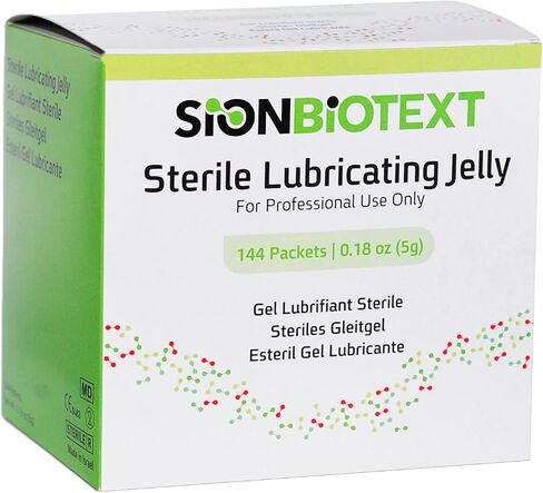 Water-Based Lubricant, Professional Lube in Single Packets for Hospitals and Clinics Use, Lubricating Jelly Smooth Consistency, Non-Staining, Sterile lube 144 Packs per Box (5g Each) in Saudi Arabia