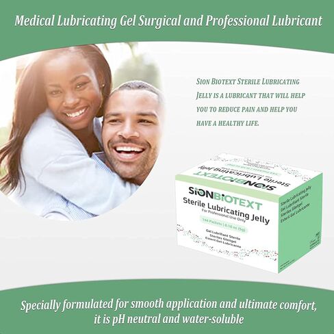 Water-Based Lubricant, Professional Lube in Single Packets for Hospitals and Clinics Use, Lubricating Jelly Smooth Consistency, Non-Staining, Sterile lube 144 Packs per Box (5g Each) in Saudi Arabia