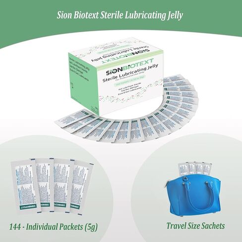 Water-Based Lubricant, Professional Lube in Single Packets for Hospitals and Clinics Use, Lubricating Jelly Smooth Consistency, Non-Staining, Sterile lube 144 Packs per Box (5g Each) in Saudi Arabia