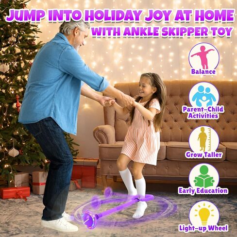 Skip It with Counter for Kids - Longer Foam Padding | Mesh Bag for Storage | Ankle Skip Ball for Kids | Foldable Colorful Flash Wheel | Easter Gifts for Kids Age 5 6 7 8 9 10 Years in Saudi Arabia