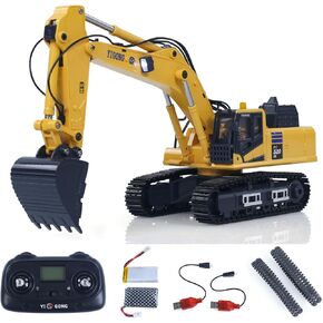 1/50 Radio Control Excavator PC520 Electric RC Digger Construction Vehicle Finished Model Toys Metal Tracks Lights Sounds Unit Hobby Grade Model for Adult in Saudi Arabia