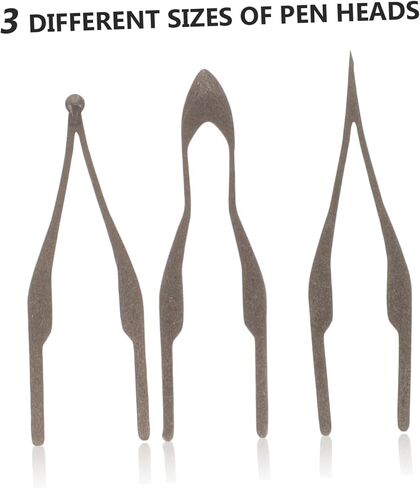 DIYEAH 3PCS Pyrograph Pen Tip Wood for Pyrography Wood Burning Machine Nibs Tips Pyrography Pen Nibs Pyrography Tips Perography Pen Tips Wood Burning Tools in Kuwait