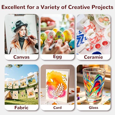 Watercolor Paint Set, 50 Colors Portable Travel Water Color Kit with 6 Brushes, 8 Watercolor papers, Palette and Accessories, Non-Toxic Art Supplies Gift for Kids, Adults, Artists and Hobbyists in Kuwait