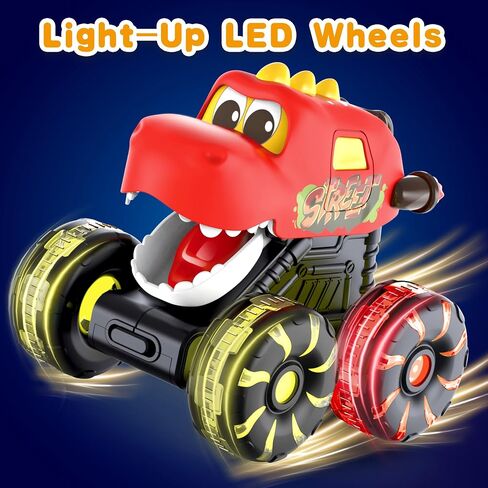 3 عبوات عجلات شاحنة وحش ديناصور مع عجلات LED LED للأطفال الصغار in Saudi Arabia