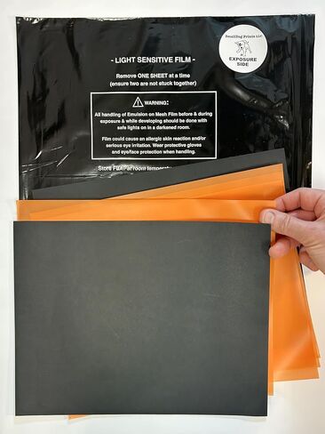 SmallDog Prints Zoom Screens Film Pack: 8.5"x11" Film Sheets (Make Custom Photo Emulsion Screen Stencils & Screen Print - Clay, Bisque, Polymer Clay, Paper, Gel Plates, t-Shirts, etc.) in Saudi Arabia
