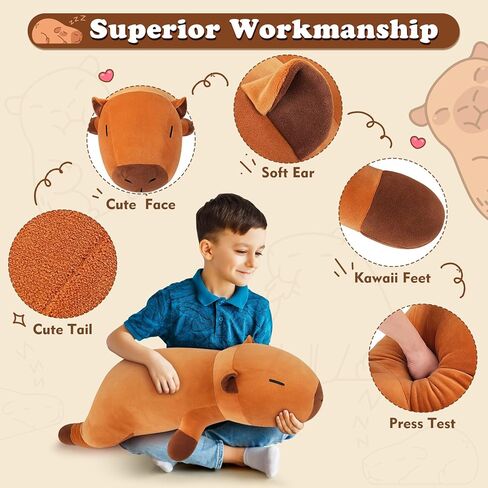 30'' Giant Red Panda Plush Stuffed Animal- Red Panda Plush Pillow Plushies, Large Sleeping Red Panda Plush Toy, Cute Hugging Plush Pillow, Room Decor Christmas Birthday Gifts for Kids Girls Boys in Kuwait