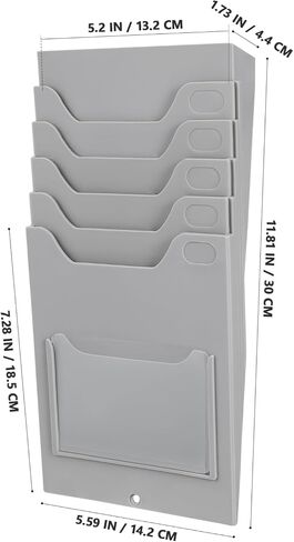 Multi Pocket Cards Rack Compact Organizer for Attendance Cards Tags Items Lightweight Space Saving Design for Employee Entrance Office Use in Saudi Arabia