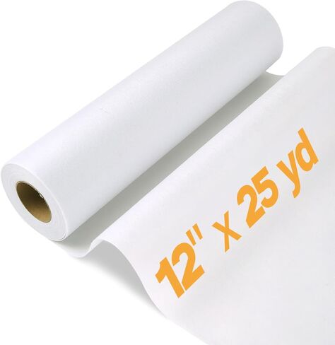 التفاعل الأبيض الخفيف للانصهار 12 " * 25 YD ، حديد Blissboard على بوليستر غير قابل للانصهار من جانب واحد لخياطة خياطة الحرف اليدوية DIY in Kuwait