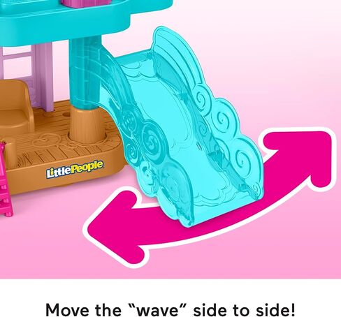 Fisher-Price Little People Toddler Toy Barbie Beach House Playset, Figures and Accessories for Preschool Pretend Play Kids Ages 18+ Months in Saudi Arabia