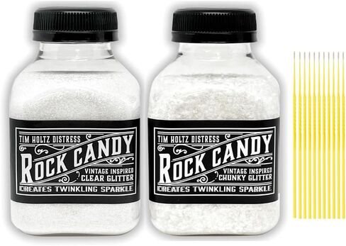 2025 Rock Candy Bundle - Tim Holtz Distress Rock Candy Vintage Inspired Clear Glitter Original and Chucky with Trebbies Detail Sticks in Saudi Arabia