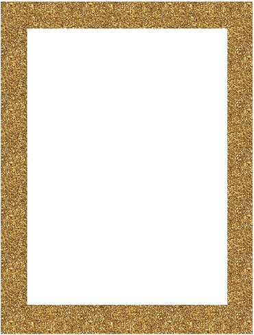 Royal Brites Ultra Brite Gold Glitter Frame White Poster Board, 22 x 28 Inches (25 Sheet Pack) in Saudi Arabia