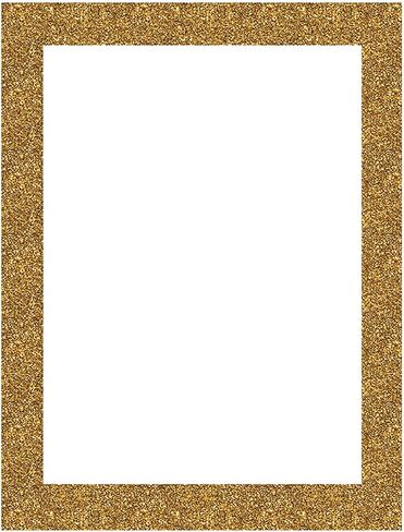 Royal Brites Ultra Brite Gold Glitter Frame White Poster Board, 22 x 28 Inches (25 Sheet Pack) in Saudi Arabia