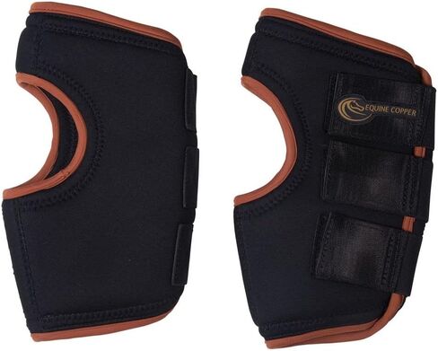 Schneiders Equine Copper Hock Wraps | المساعدات في استرداد إصابات هوك | المواضيع النحاسية المنسوجة للعلاج الممتد | مثالي للإغاثة من التهاب المفاصل | بناء النيوبرين التنفس in Saudi Arabia