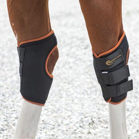 Schneiders Equine Copper Hock Wraps | المساعدات في استرداد إصابات هوك | المواضيع النحاسية المنسوجة للعلاج الممتد | مثالي للإغاثة من التهاب المفاصل | بناء النيوبرين التنفس in Saudi Arabia