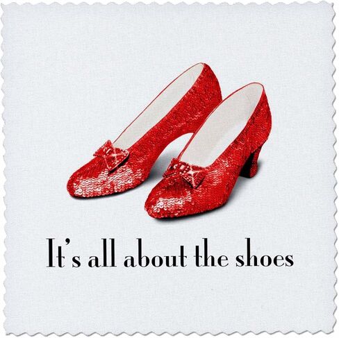 3Dross QS_108339_4 كل شيء عن الأحذية ، معالج Ruby Slippers من Oz-Quilt Square ، 12 × 12 بوصة in Saudi Arabia