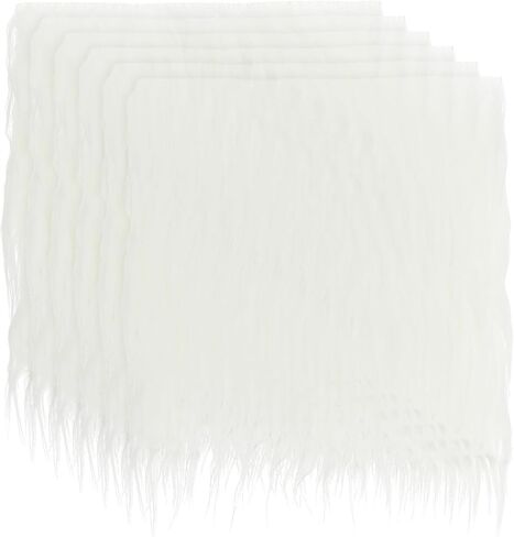 Patikil Plush Faux Fur Frace Square ، 6 PCs 10 × 10 بوصة Faux Fuc Fur Patches Cuts Fur Craft Fur for Diy Christmas Halloween Gnome Beard ، Light Purple in Saudi Arabia