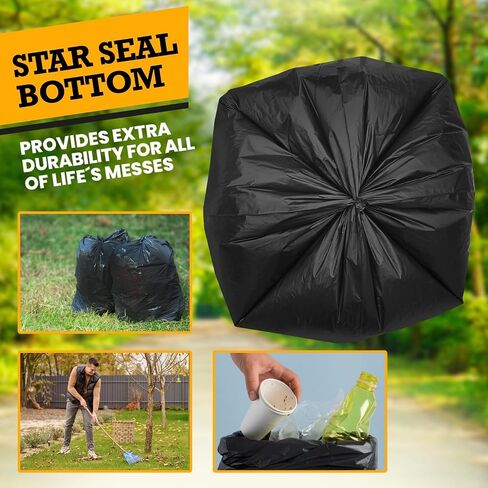 ALAGPRO® 50 Premium Dog Waste Station Can Liners -1 Roll of 50 bags - Standard Size 26" W x 33" L (10-13 gallons) - Heavy Duty Pet Poop Trash Can Bags, 40% Thicker than Competitors Bags (1.1 mil) in Saudi Arabia