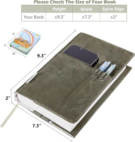 Book Covers for Paperbacks, Velvet Book Cover for Book lovers, Fabric Book Cover with Pockets for Book Suppliers, Reusable Book Covers for Soft Cover Books, Book Protector for Bibles, AA Book in Kuwait