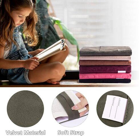 Book Covers for Paperbacks, Velvet Book Cover for Book lovers, Fabric Book Cover with Pockets for Book Suppliers, Reusable Book Covers for Soft Cover Books, Book Protector for Bibles, AA Book in Kuwait