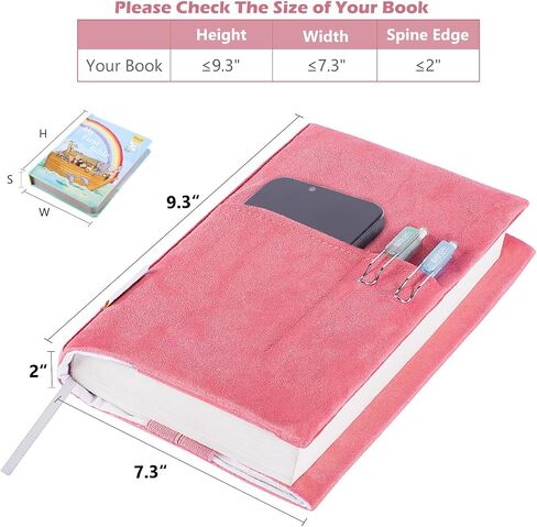 Book Covers for Paperbacks, Velvet Book Cover for Book lovers, Fabric Book Cover with Pockets for Book Suppliers, Reusable Book Covers for Soft Cover Books, Book Protector for Bibles, AA Book in Kuwait