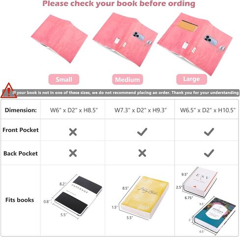 Book Covers for Paperbacks, Velvet Book Cover for Book lovers, Fabric Book Cover with Pockets for Book Suppliers, Reusable Book Covers for Soft Cover Books, Book Protector for Bibles, AA Book in Kuwait