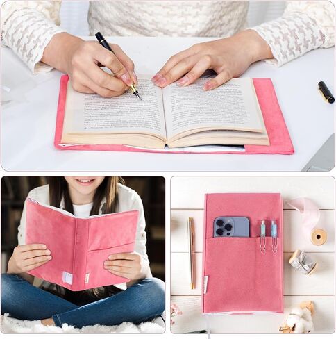 Book Covers for Paperbacks, Velvet Book Cover for Book lovers, Fabric Book Cover with Pockets for Book Suppliers, Reusable Book Covers for Soft Cover Books, Book Protector for Bibles, AA Book in Kuwait