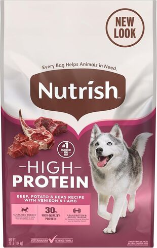Nutrish High Protein Beef, Potato & Peas Recipe with Venison & Lamb Dry Dog Food, 23 lb. Bag (Rachael Ray) in Kuwait