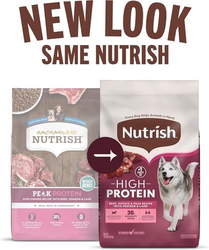 Nutrish High Protein Beef, Potato & Peas Recipe with Venison & Lamb Dry Dog Food, 23 lb. Bag (Rachael Ray) in Kuwait