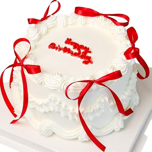 قطرات القوس السوداء العليا 11 PCS Coquette Ribbons Bowknot Cake Topper مع علامة عيد ميلاد سعيد لزخارف كعكة حفل زفاف عيد ميلاد الطفل in Kuwait