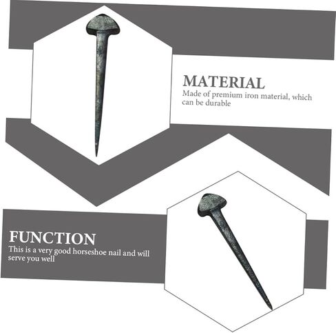 50Pcs Iron Hoof Nails Durable Replaceable Horseshoe Equipment Precision Horseshoe Repair Tools for Equestrian Use Strong and Reliable Horse Accessories in Saudi Arabia
