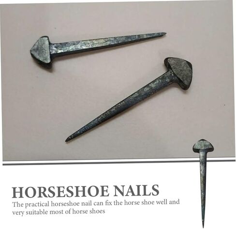 50Pcs Iron Hoof Nails Durable Replaceable Horseshoe Equipment Precision Horseshoe Repair Tools for Equestrian Use Strong and Reliable Horse Accessories in Saudi Arabia