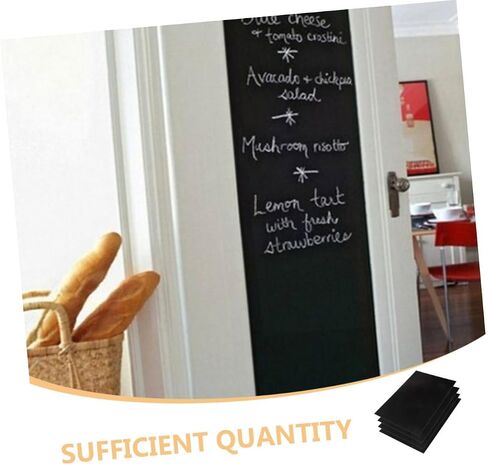 12 Sheets Removable Blackboard Stickers Erasable Writing Board for Wall Home Classroom Playroom Interactive Dry Erase Surface in Saudi Arabia