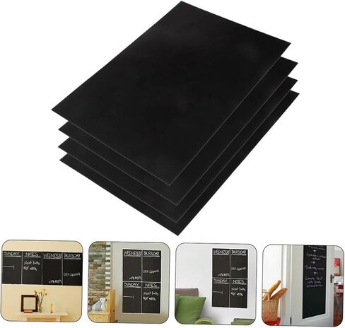 12 Sheets Removable Blackboard Stickers Erasable Writing Board for Wall Home Classroom Playroom Interactive Dry Erase Surface in Saudi Arabia