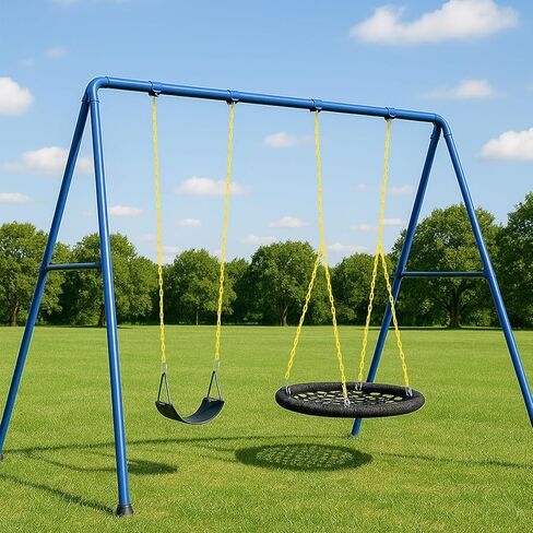 2 Pcs 87'' PVC Coated Swing Chain with 4 Free Quick Links Heavy Duty Hanging Swing Hardware Kit Anti-Rust Iron Link Chains for Playground Kids Tree Hammock Chairs Sandbags Accessories and Replacement in Kuwait