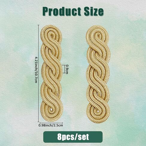 Superfindings 8pcs جديلة لوحات الكتف in Saudi Arabia