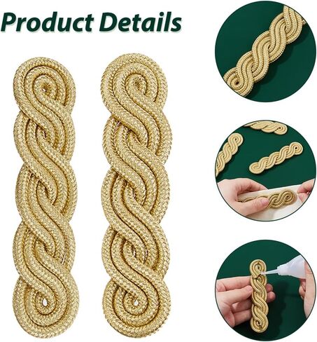 Superfindings 8pcs جديلة لوحات الكتف in Saudi Arabia