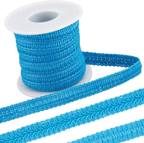 GORGECRAFT 10 Yards Gimp Braid Trim 1/2 Inch Woven Centipede Lace Ribbon Upholstery Decorative Gimp Edge Trimming for Costume Sewing DIY Crafts Curtain Slipcover Jewelry Making Hair Decor Light Coral in Saudi Arabia