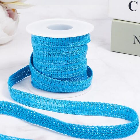 GORGECRAFT 10 Yards Gimp Braid Trim 1/2 Inch Woven Centipede Lace Ribbon Upholstery Decorative Gimp Edge Trimming for Costume Sewing DIY Crafts Curtain Slipcover Jewelry Making Hair Decor Light Coral in Saudi Arabia