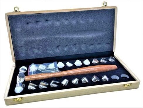 مطرقة قابلة للتبديل 20 رأس الدقة مجموعة المطرقة Silversmithing المعادن تشكيل تشكيل نايلون المطرقة والمعادن من قبل JTs in Saudi Arabia