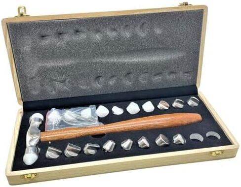 مطرقة قابلة للتبديل 20 رأس الدقة مجموعة المطرقة Silversmithing المعادن تشكيل تشكيل نايلون المطرقة والمعادن من قبل JTs in Saudi Arabia