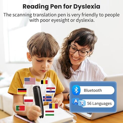 قلم قارئ المسح الضوئي ، Translation Digital Translation Pen Scanner 112 Language Translator Device Device Extract Extract Skilling Scanner Pen مع شاشة تعمل باللمس 3.5 بوصة لطلاب الأعمال البالغين in Kuwait