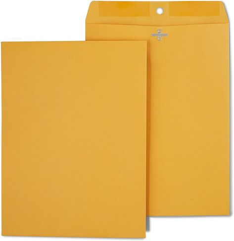 ستابلز قفل الكتالوج إغلاق الكتالوج ، 9 بوصة L x 12 بوصة H ، Brown ، 500/Carton (ST487493-CCVS) in Saudi Arabia